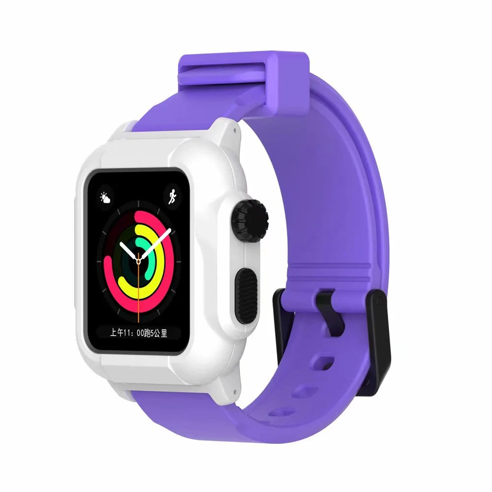 Waterproof Box Case Strap For Apple Watch by Anti Spier