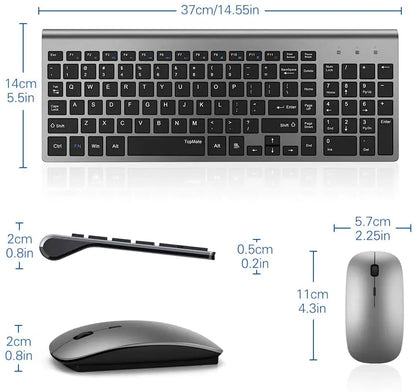 Wireless Keyboard And Ergonomic Mouse Set by Anti Spier