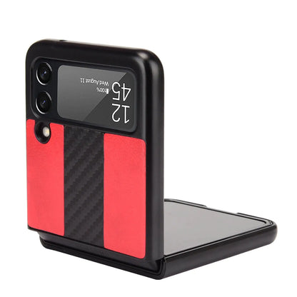 For Samsung Galaxy Z Flip 3 5G Slim Folding Leather Shockproof Phone Case Cover by Anti Spier
