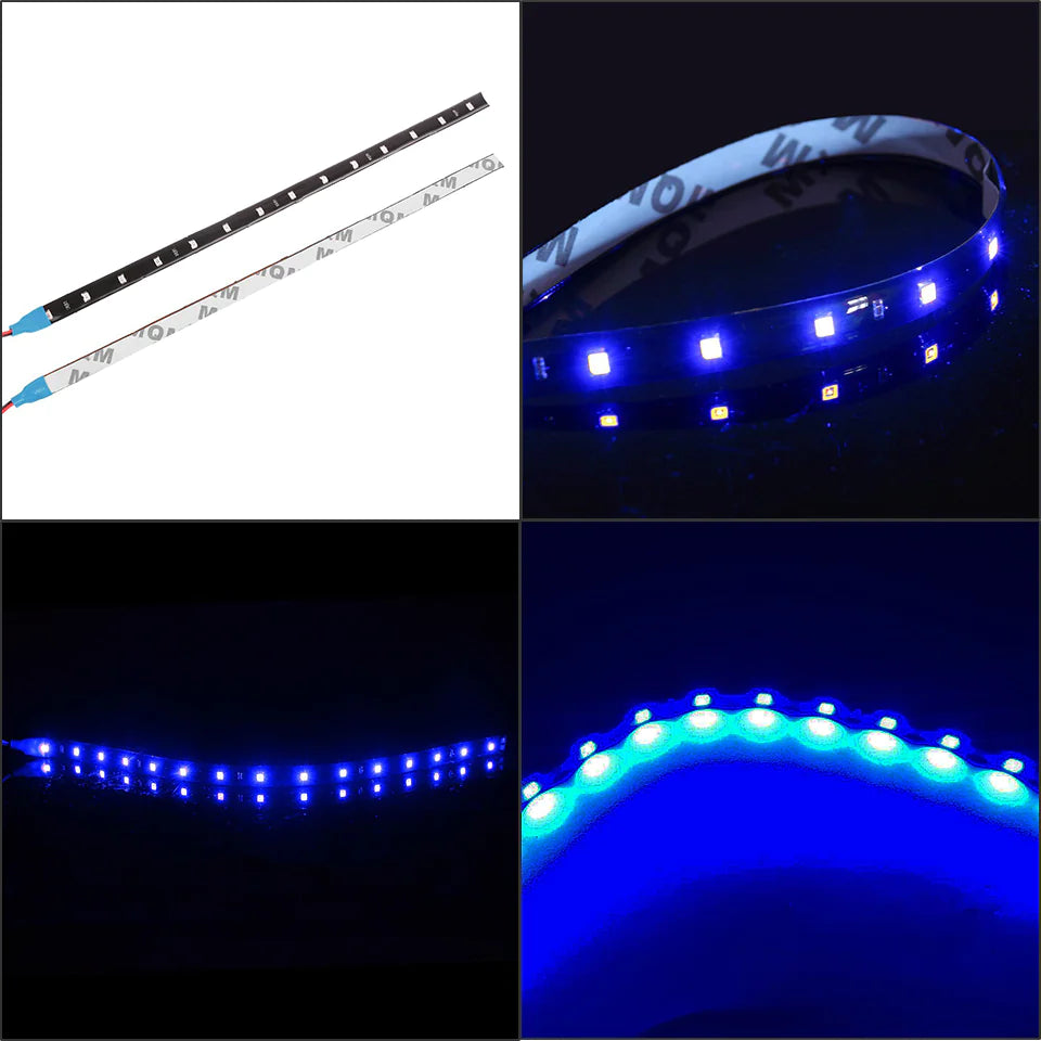 Lot Waterproof 12''/15 DC 12V Motor LED Strip Underbody Light For Car Motorcycle by Anti Spier