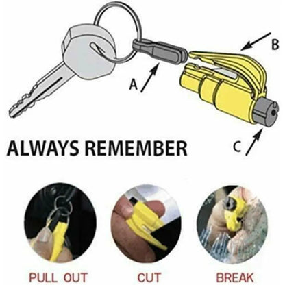 Mini Safety Hammer Keychain by Anti Spier