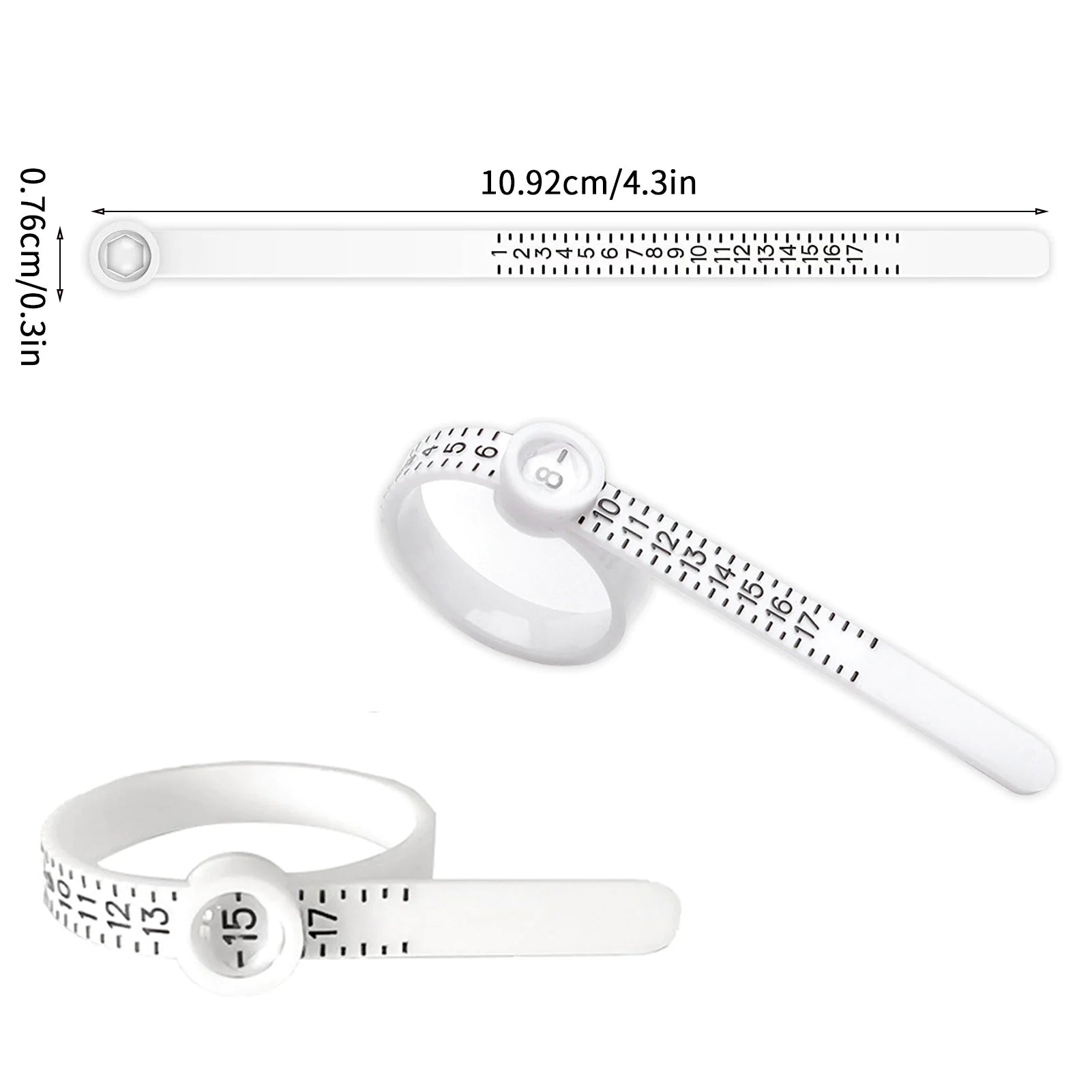 Measuring Tape With Magnifying Glass for finger by Anti Spier