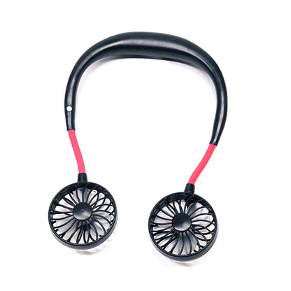 Beat The Heat Double Cool Cordless Breezy Mini Collar Fan by Anti Spier