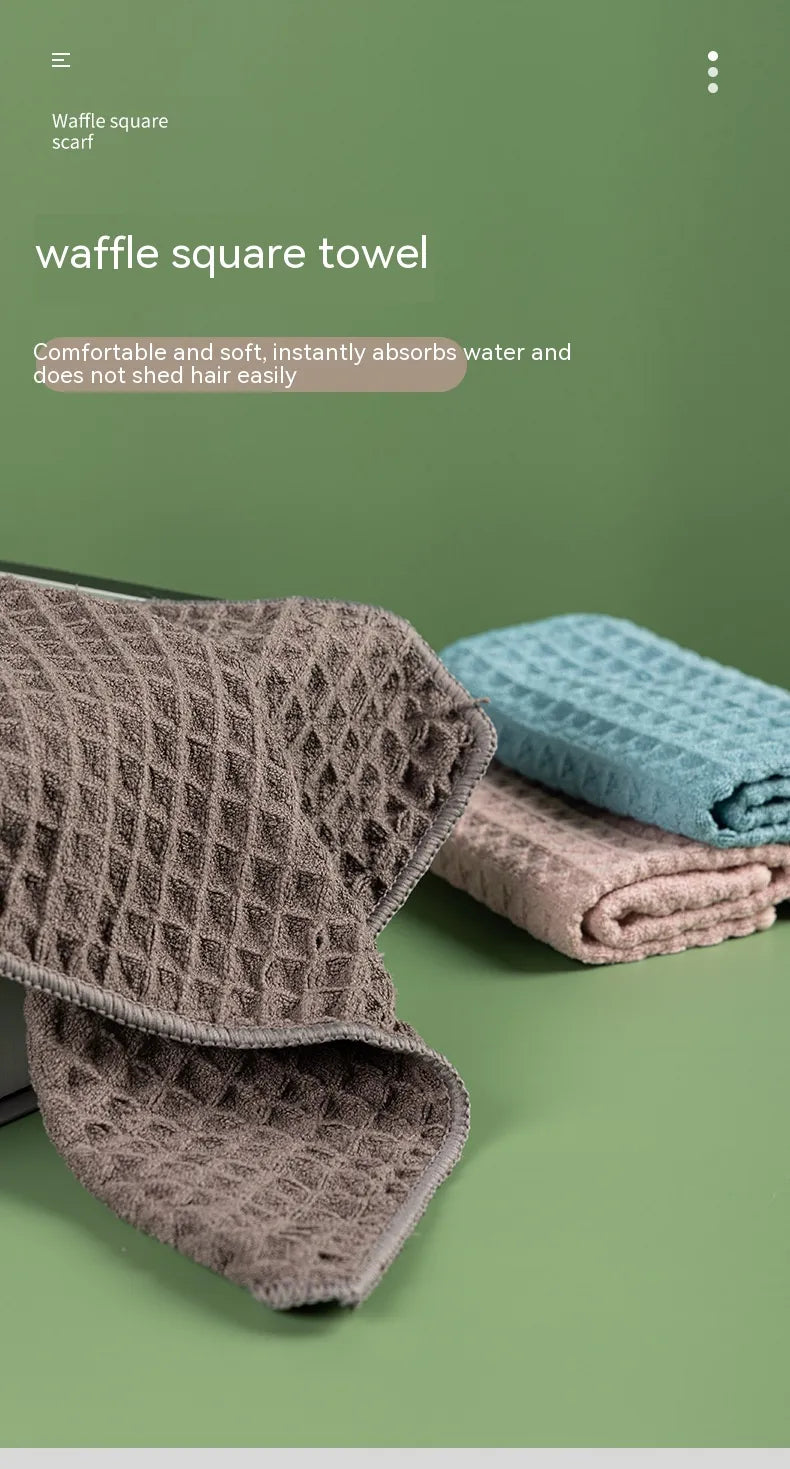 Microfiber Skin-friendly Non-lint Waffle Microfiber Towel by Anti Spier