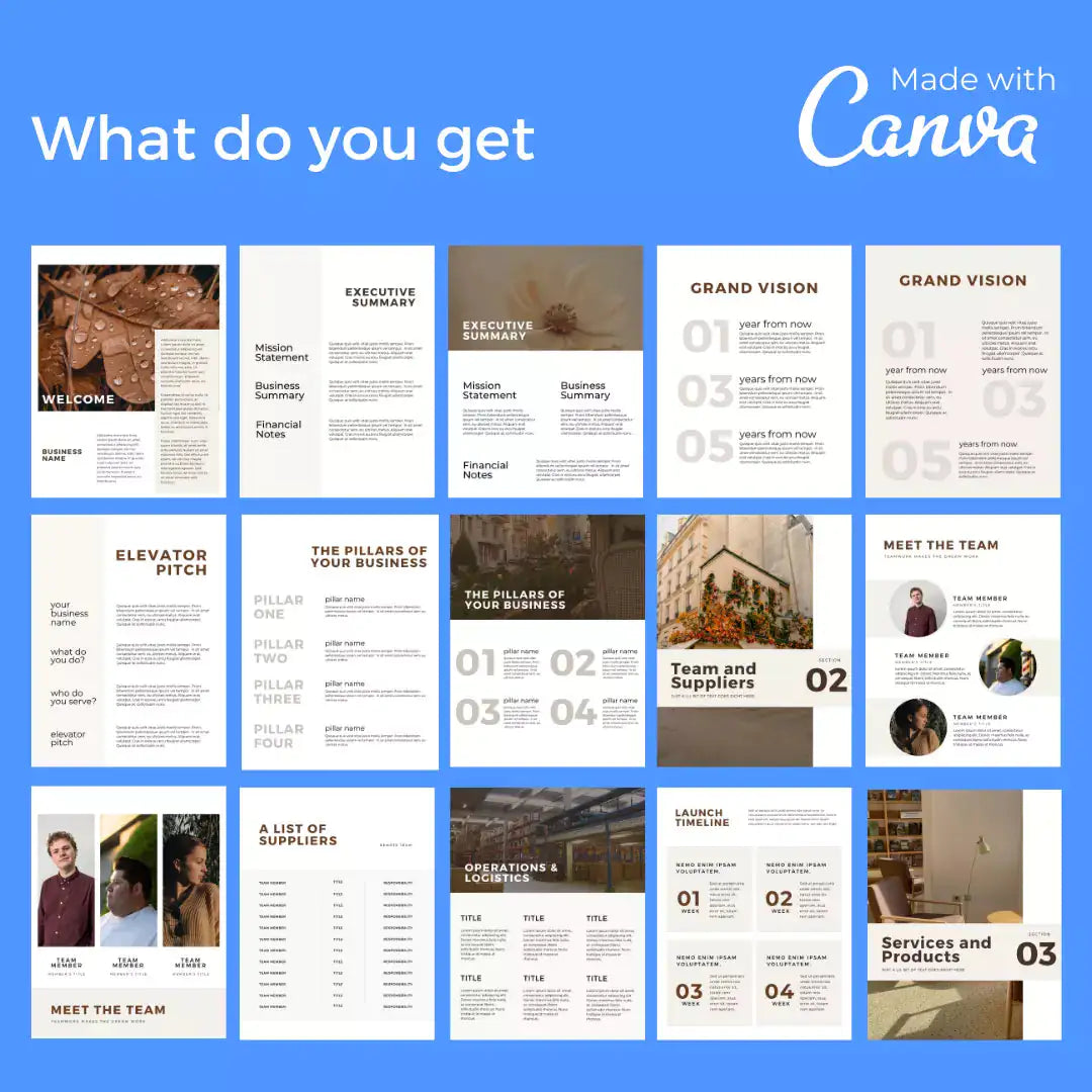 Downloadable Business Plan 100 Templates by Anti Spier