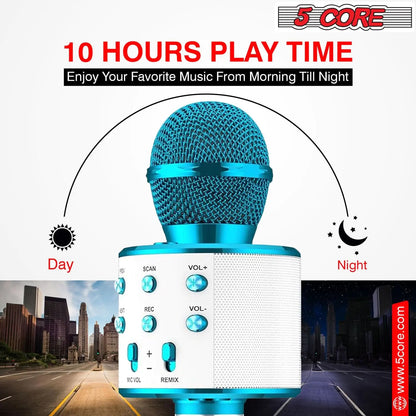 5Core Wireless Karaoke Microphone Bluetooth Mic Portable Handheld Microfonos Inalambricos by Anti Spier