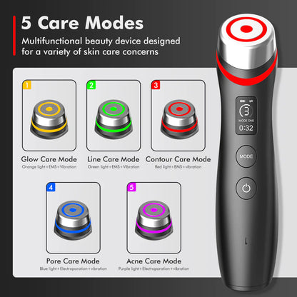 Color Light Microcurrent Vibration Massager by Anti Spier