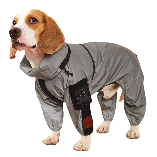 Reflective Pet Dog Raincoat by Anti Spier
