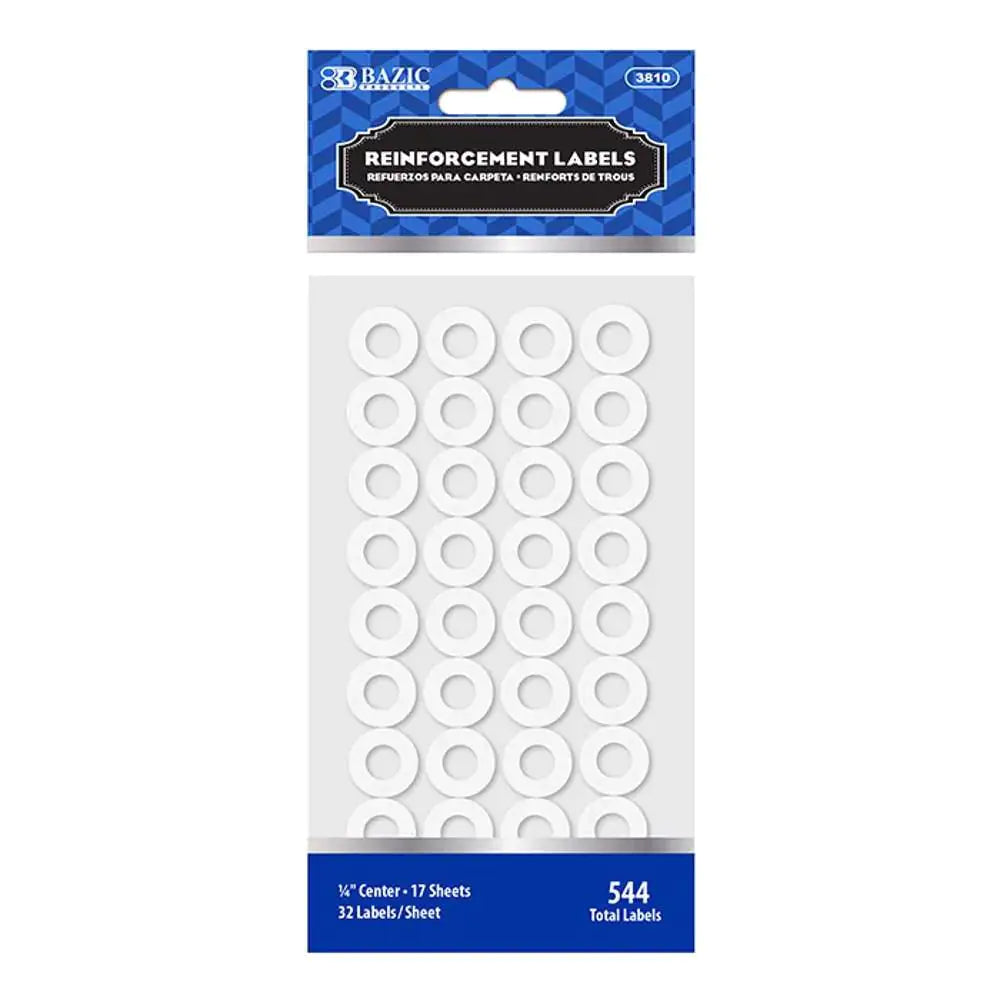 White Label Round Reinforcement (544/Pack) by Anti Spier