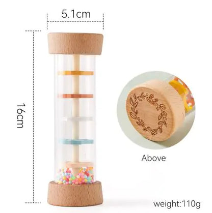 Hourglass Rain Music Baby Rattle by Anti Spier