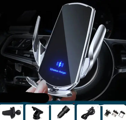 Car Wireless Charger with Magnetic Phone Holder by Anti Spier