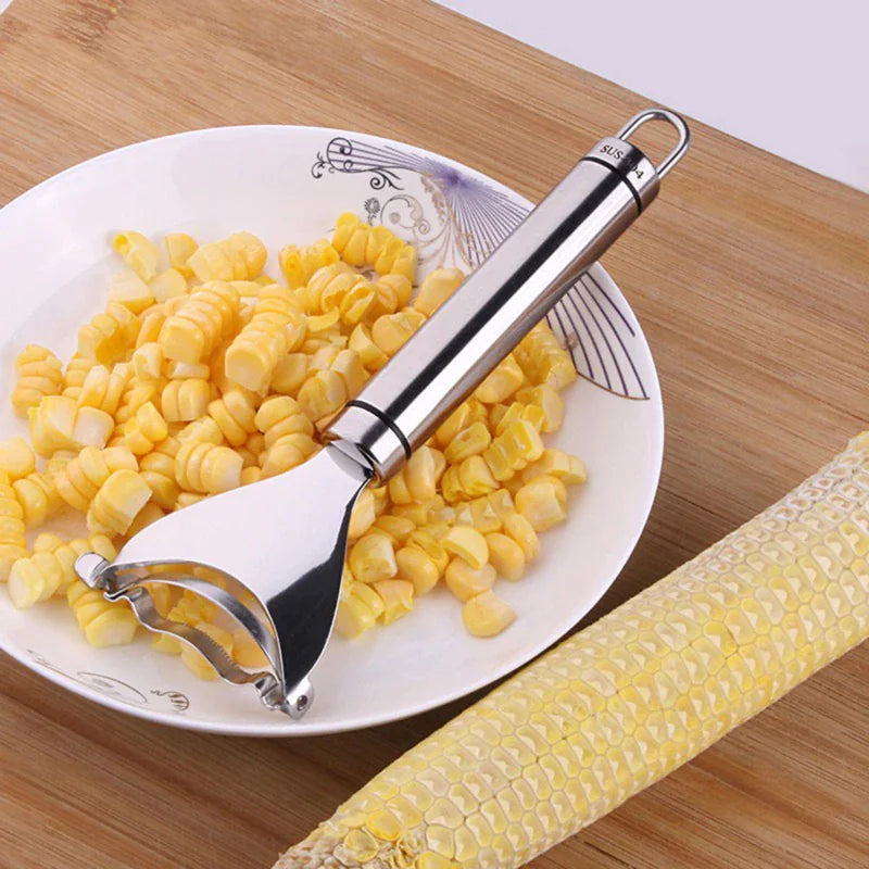 2x Corn Cob Peeler Stainless Steel Thresher Stripper Remover Kitchen Cutter Tool by Anti Spier