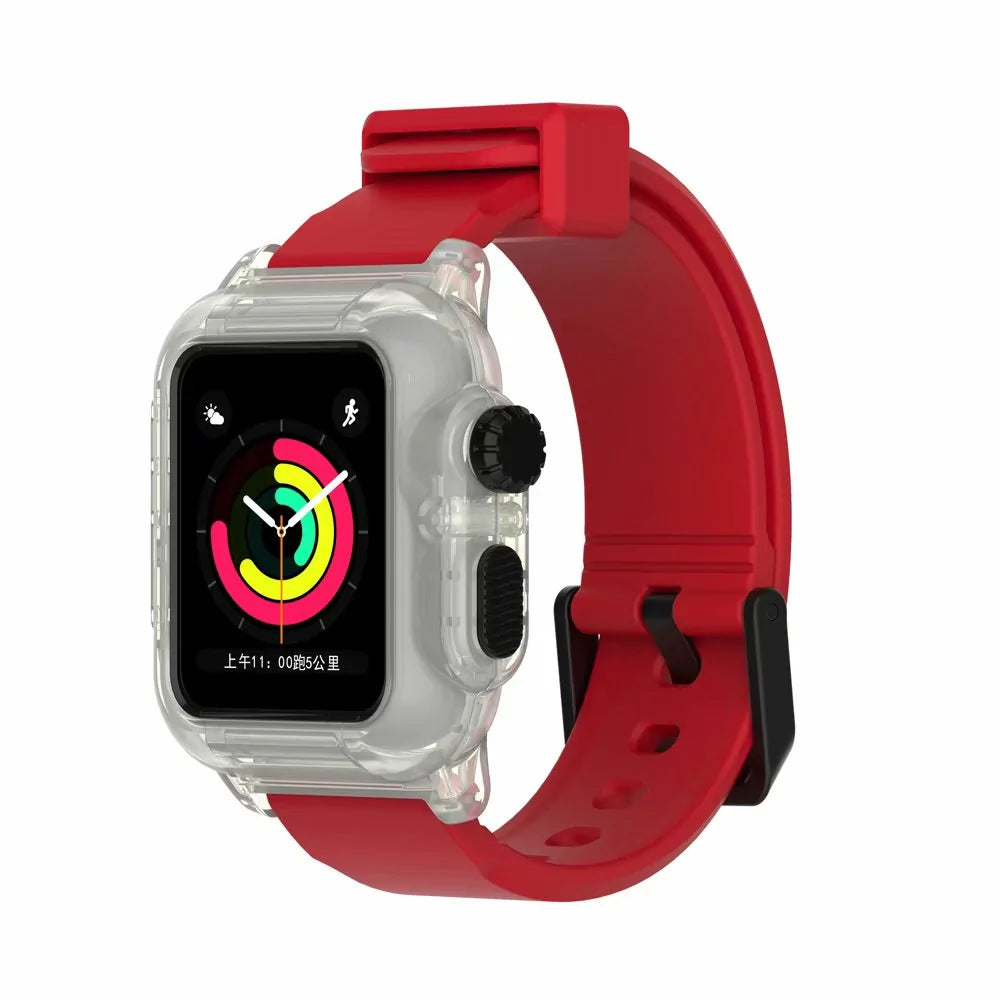 Waterproof Box Case Strap For Apple Watch by Anti Spier