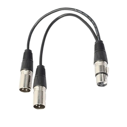 3Pin XLR Female Jack To Dual 2 Male Plug Y Splitter Cable Adapter Microphone USA by Anti Spier