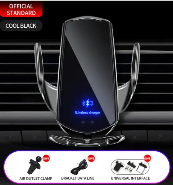 Car Wireless Charger with Magnetic Phone Holder by Anti Spier