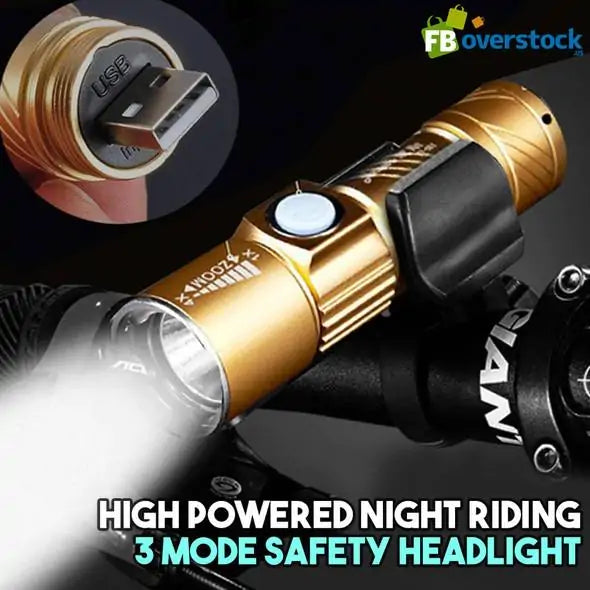 Night Riding 3 Mode Safety Headlight by Anti Spier