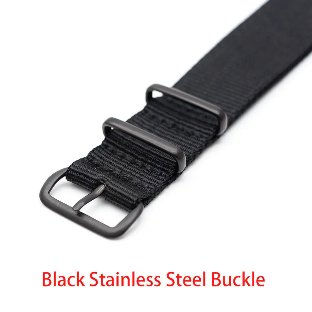 18mm 20mm 22mm Durable Military Woven Nylon Wrist Watch Band Quick Release Strap by Anti Spier