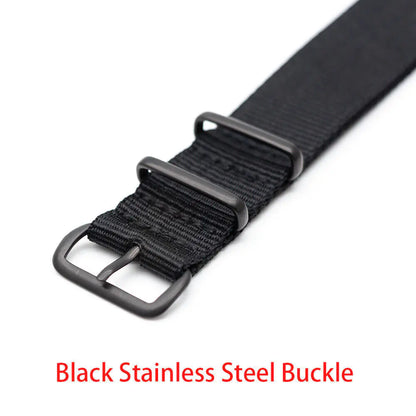18mm 20mm 22mm Durable Military Woven Nylon Wrist Watch Band Quick Release Strap by Anti Spier
