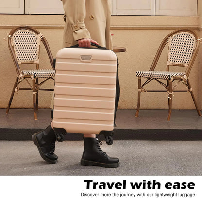 Coolife Luggage 3 Piece Set Suitcase Spinner Hardshell Lightweight TSA Lock (black, 3 piece set(20in24in28in)) black 20in24in28in by Anti Spier