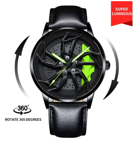 Men 3D Real Wheel Watches by Anti Spier