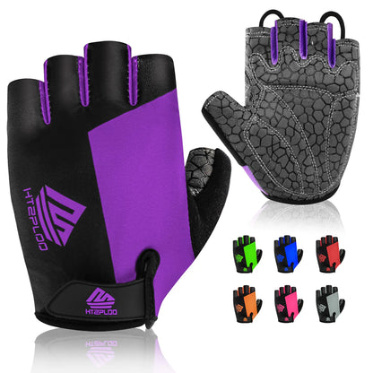 Bike Gloves Cycling Gloves Biking Gloves Bicycle Gloves for Men Women with Anti-Slip Shock-Absorbing Pad,Light Weight Half Finger Gloves for Cycling Workout Training Outdoor Black&gray X-Large by Anti Spier