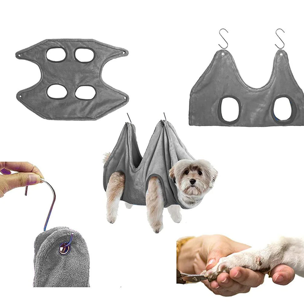 Portable Pet Dog Cat Grooming Hanging Hammock Harness Breathable Groom Helper US by Anti Spier