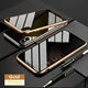 Magnetic Tempered Glass Privacy Metal Case iphone by Anti Spier