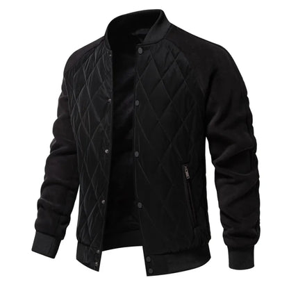 Mens Patchwork Thick Fleece Lined Jacket by Anti Spier