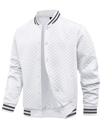 Wizoat Mens Varsity Jacket Lightweight Jacket Causal Waffle Letterman Bomber Jackets by Anti Spier