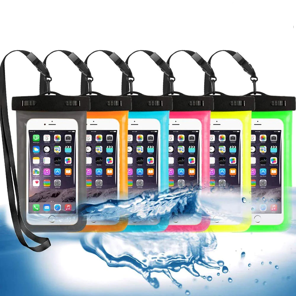 3 Pack Waterproof Floating Cell Phone Pouch Dry Bag Case Cover For Phone Samsung by Anti Spier