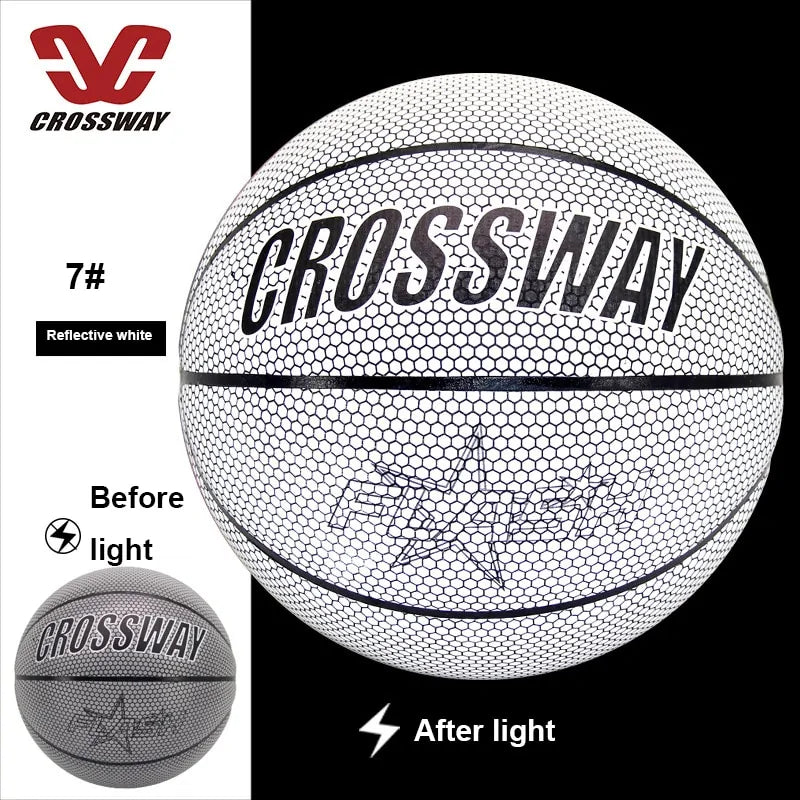 Holographic Reflective Wear-Resistant Luminous Basketball by Anti Spier