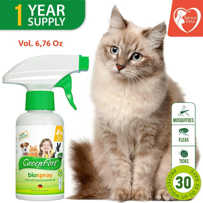 Natural Flea and Tick Home Spray for Dogs Cats & Ferret Mosquito Bug by Anti Spier