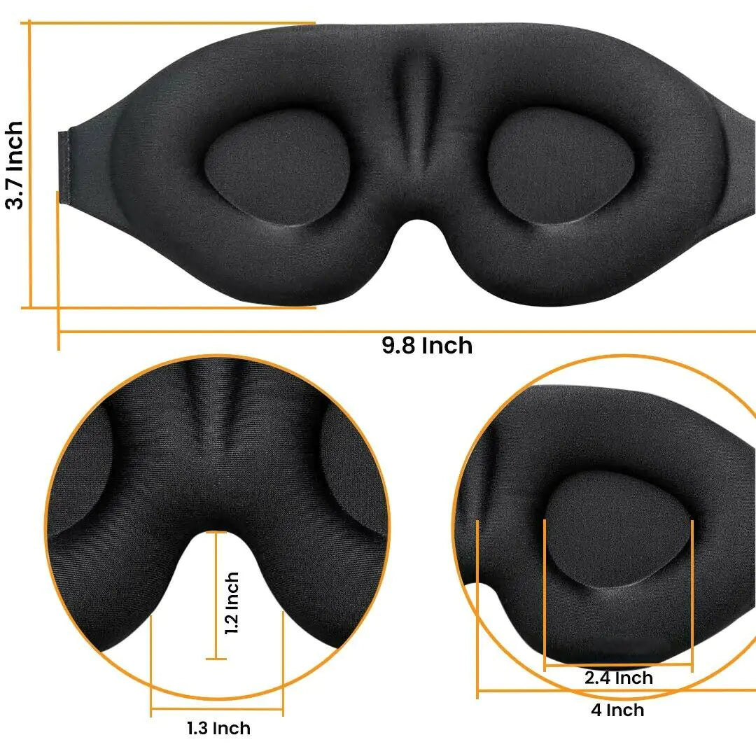 2 Pack Travel 3D Eye Mask by Anti Spier
