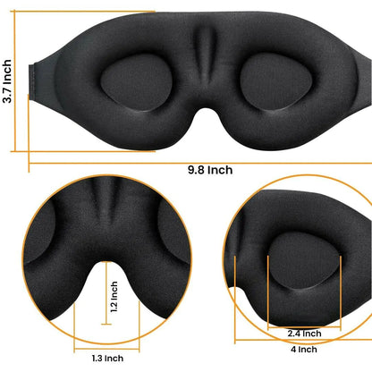 2 Pack Travel 3D Eye Mask by Anti Spier