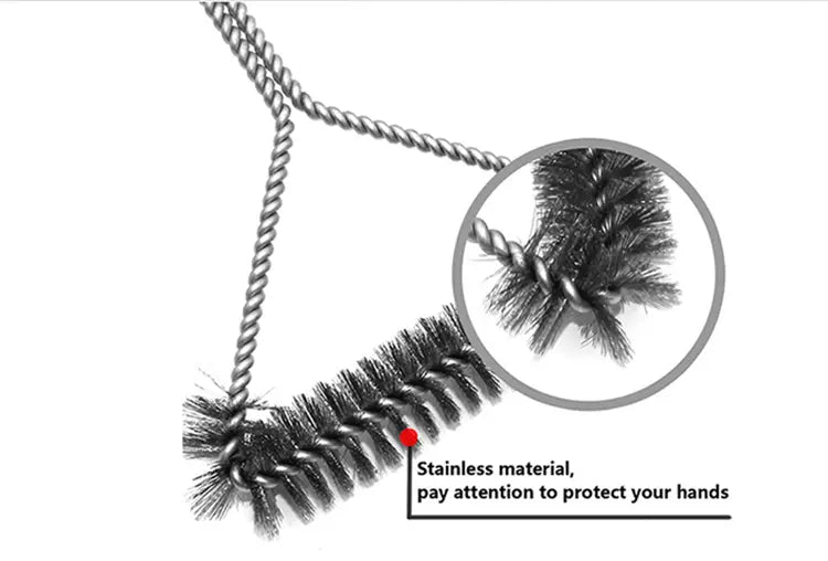 Stainless Steel BBQ Grill Cleaning Brush - 1pc Tool by Anti Spier