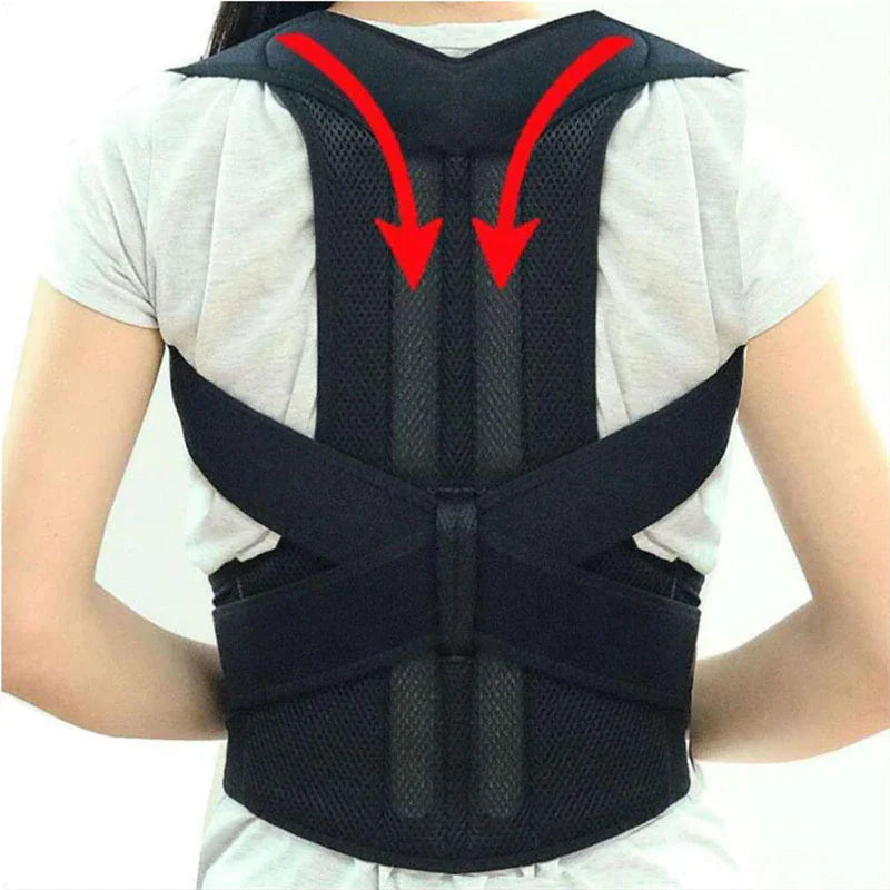 Adjustable Posture Corrector Low Back Support Shoulder Brace Belt For Men Women by Anti Spier
