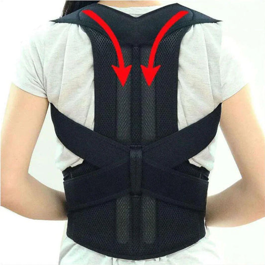 Adjustable Posture Corrector Low Back Support Shoulder Brace Belt For Men Women by Anti Spier