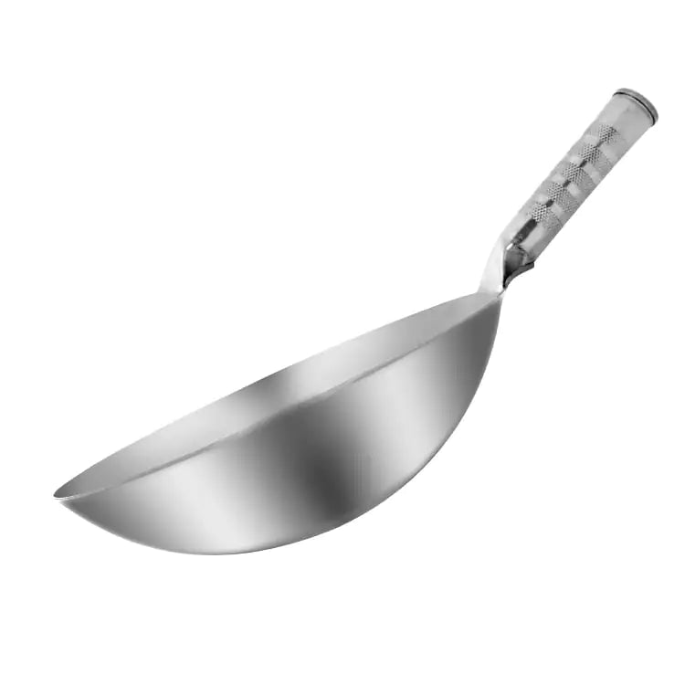 Induction Cooker Round Bottom Stainless Steel Wok by Anti Spier