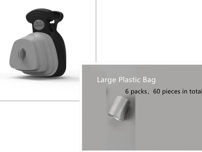 Pet Dog Poop Bag Dispenser with Foldable Poop Scoop by Anti Spier