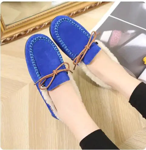 Winter Casual Plush Flat Shoes by Anti Spier