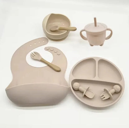 Baby Silicone Feeding Tableware Set by Anti Spier