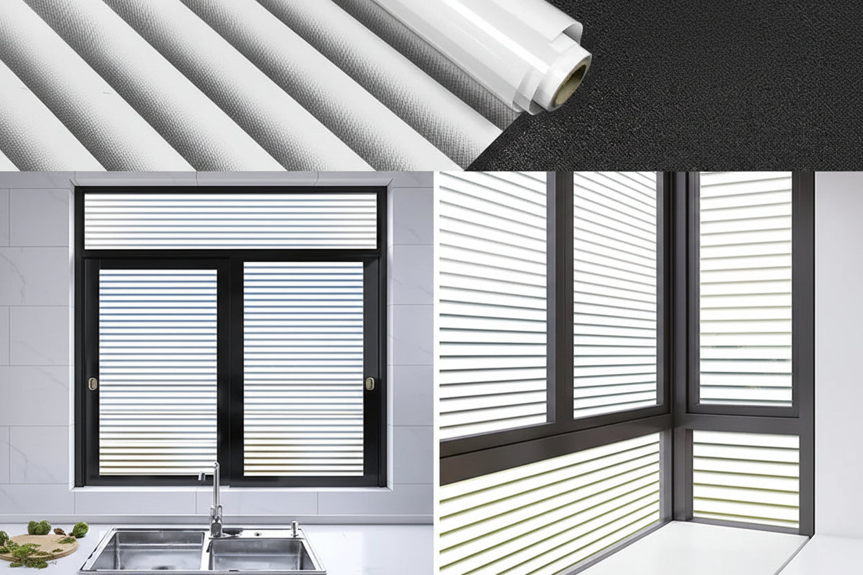 Frosted Glass Privacy Window Film for Offices - Static Cling Light Control by Anti Spier