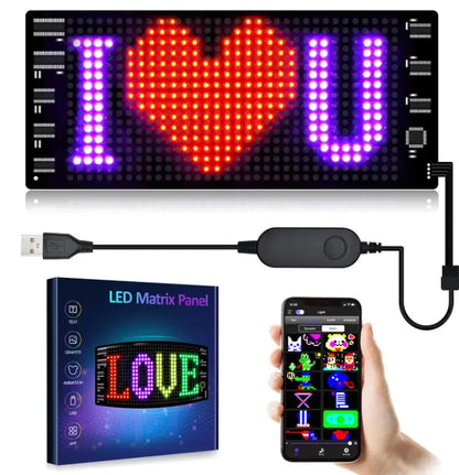 Programmable Car LED Sign LED Full-color Advertising Screen Ultra-thin Display Screen Custom Text Pattern Animation Display Car by Anti Spier