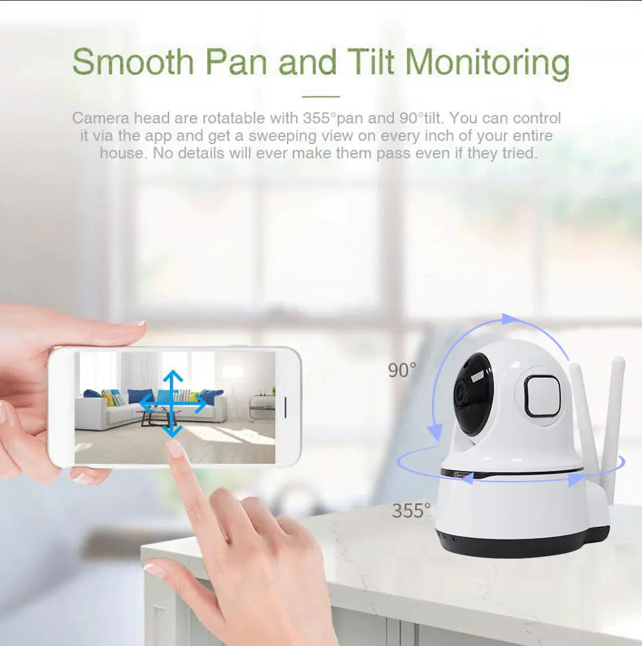Wireless Security Camera 1080P Night Vision, Motion Detection, Activity Alert, Deterrent Alarm by Anti Spier