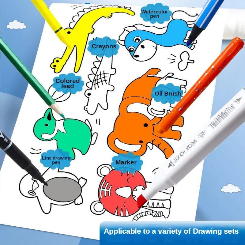 Coloring Paper Roll Graffiti Scroll Puzzle Toy by Anti Spier