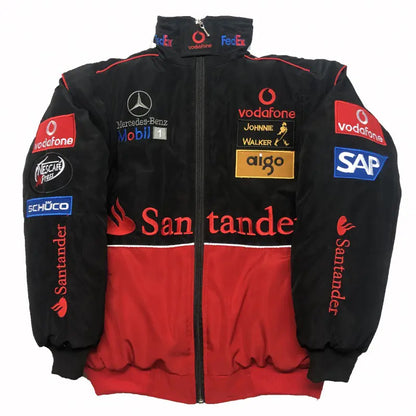 F1 Motorcycle Racing Jacket with Vintage Embroidery by Anti Spier