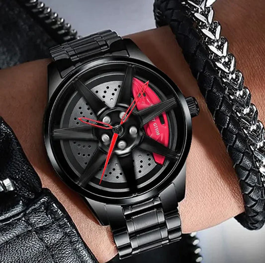 Car Wheel Hub Rim Watch by Anti Spier