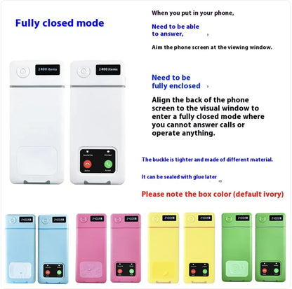 Enhanced Mobile Phone Lock Box with Timer – Self-Discipline Tool for Focus and Internet Control by Anti Spier