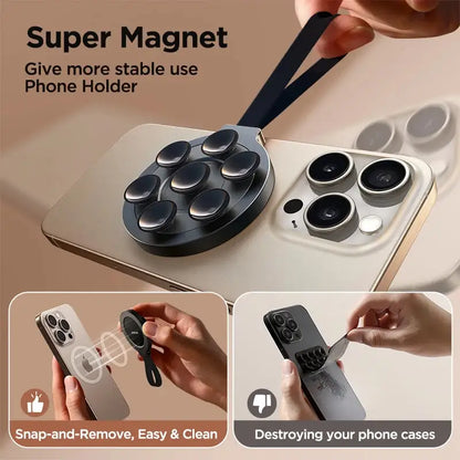 Joyroom Magnetic Suction Cup Phone Mount Hand-Free Mirror Shower Silicone Suction Phone Case Grip Stand Holder For iPhone 15 Pro by Anti Spier