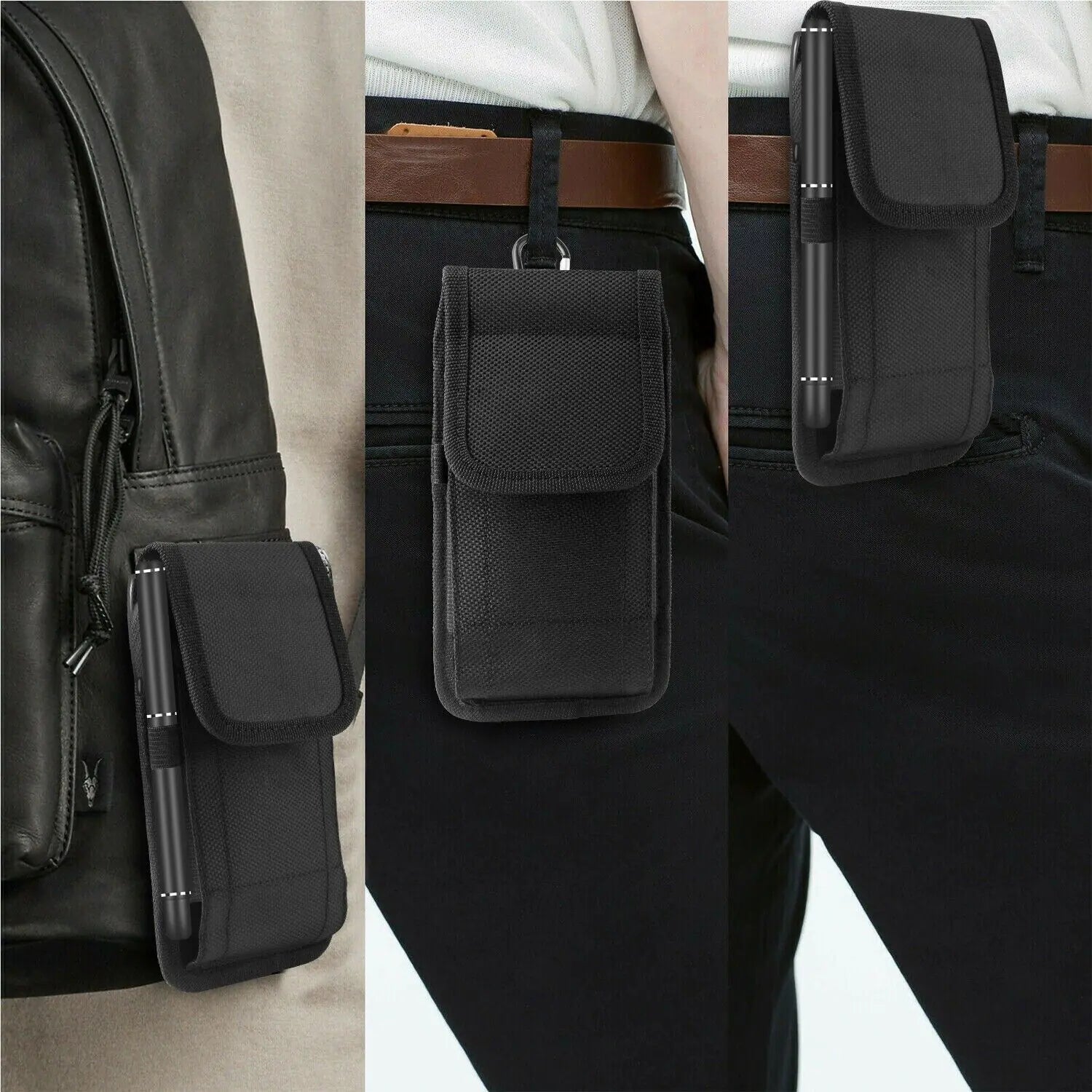Vertical Cell Phone Holster Pouch Wallet Case With Belt Clip For iPhone Samsung by Anti Spier